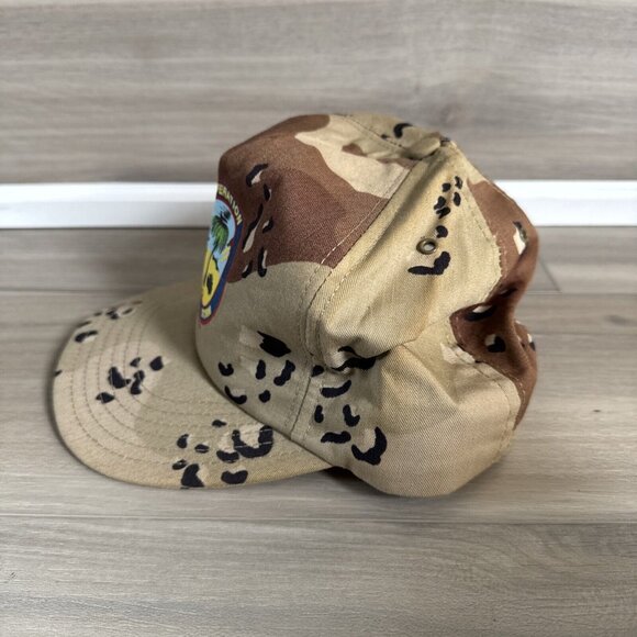 VINTAGE OPERATION DESERT‎ STORM  DESERT CAMO PRINT FIELD HAT Made In USA - Picture 3 of 10